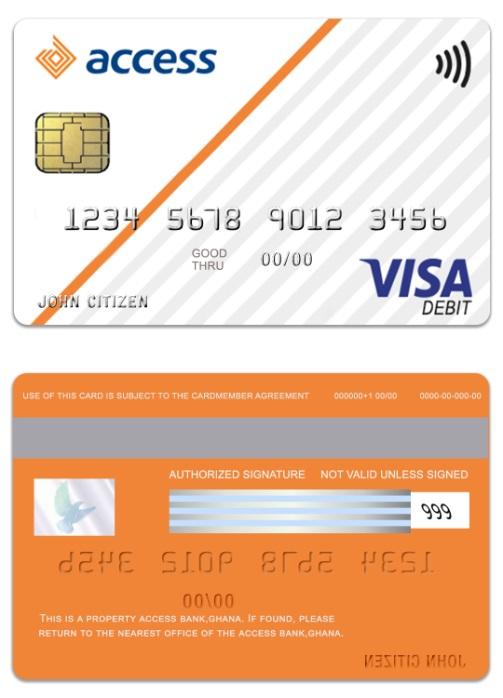 Ghana Access Bank visa debit card